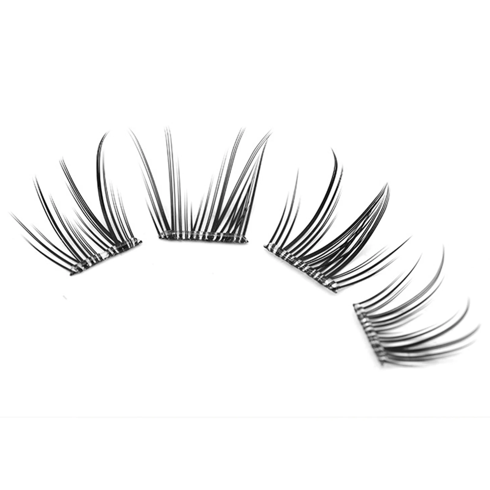 Falsche Wimpern C Curl Press on Lash Clusters 9–11 mm vorgeklebte Lash Clusters für Lash Enthusiasten oder Anfänger-Make-up-Tool