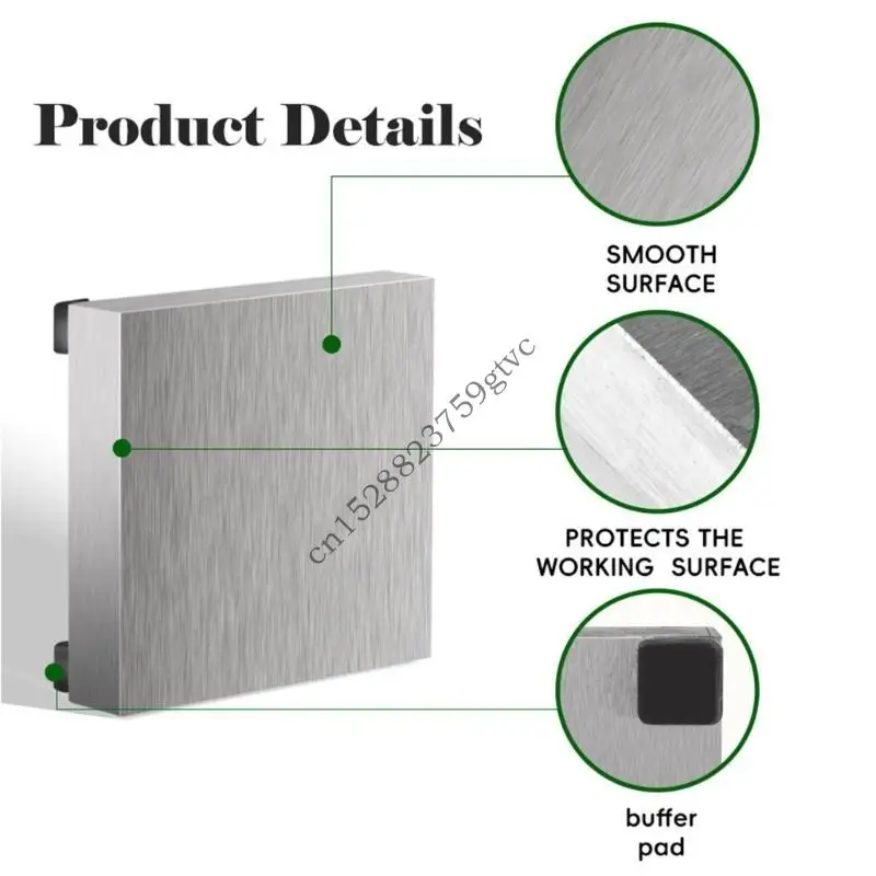 

D0UF Steel Metal Plate Anvil Jewelry Stamping Tool Stamping Hammer Crafting Anvil Leather Stamping Equipment Shaping Block