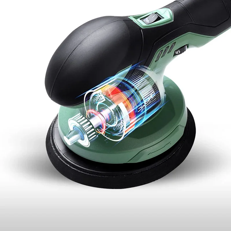 Wireless Waxing Machine, Lithium Battery DA Charging, Car Floor Small Electric Polishing Car Beauty