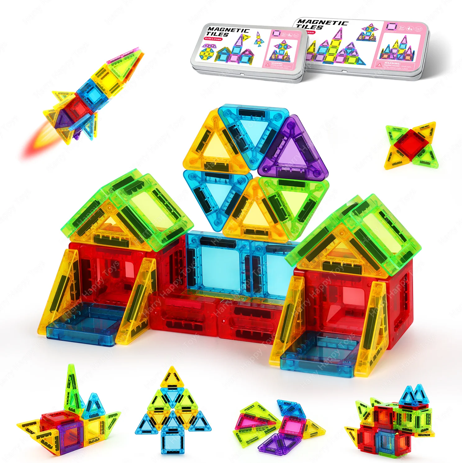 26/42 szt. Mini Magnetyczne Klocki Konstrukcyjne Magnetyczne Płytki Puzzle Zabawka do Składania, Przenośne Magnetyczne Klocki Małego Rozmiaru, Do Użytku Wszędzie