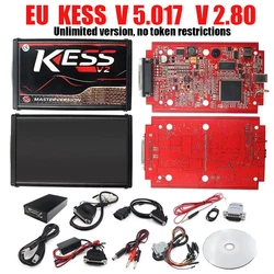 Kess V2 V5.017 EU Version Device Comes 2.53 V2.8 KTA Online Version With Red PCB In The Support 140 Protocol No Token Limited
