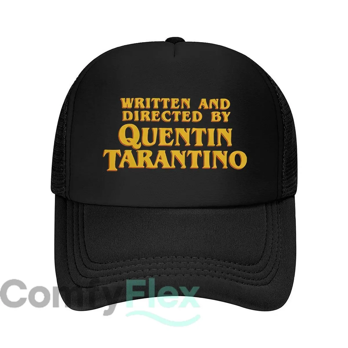 escrito-e-dirigido-por-quentin-tarantino-design-malha-bone-de-beisebol-masculino-feminino-retro-sol-respiravel-snapback-bone-pai-primavera-chapeu