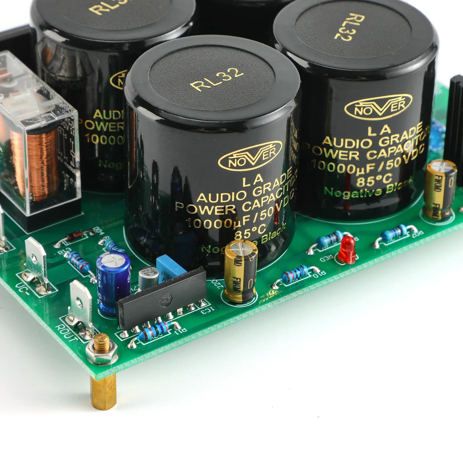 Assembeld 2 way Rectifier filter power supply board for Power amp DIY with speaker protection function