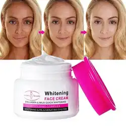 Aichun Beauty Women Whitening Face Cream Collagen and Milk Quick Whitening Moisturizer Complex and Rejuvenating System 60ml