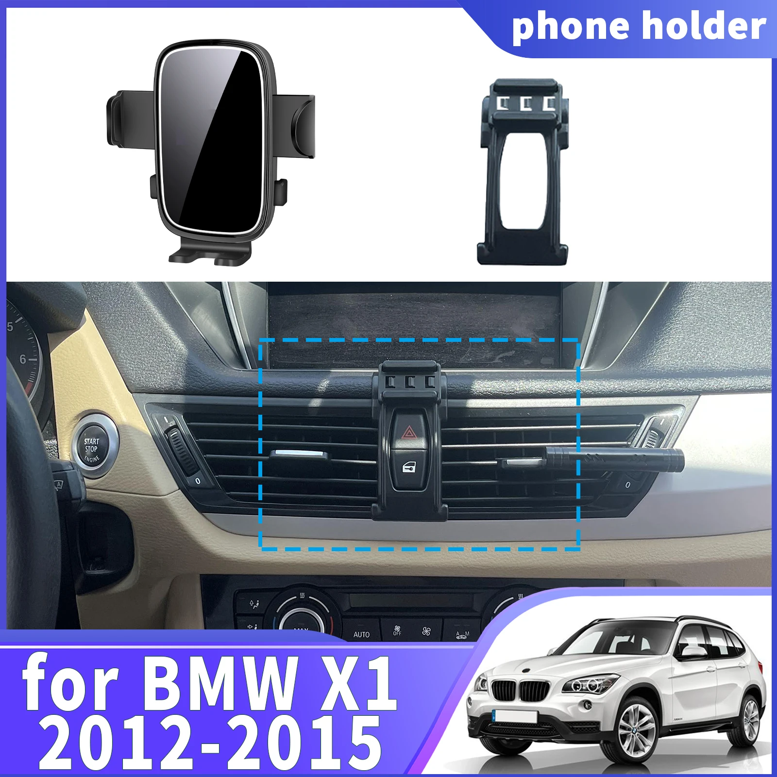 

fit for BMW X1 E84 2012 2013 2014 2015 ​​Navigation Phone Holder Mount Customized Car accessoires
