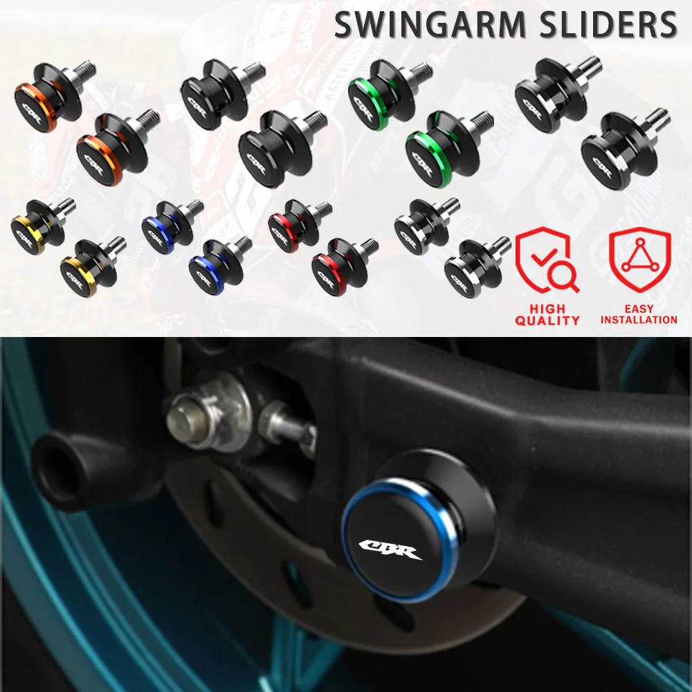 

For Honda CBR1000RR CBR 250RR 250R 300R 500R 600RR CBR650R 8mm Motorcycle CNC M8 Swingarm Spools Slider Stand Screw Accessories