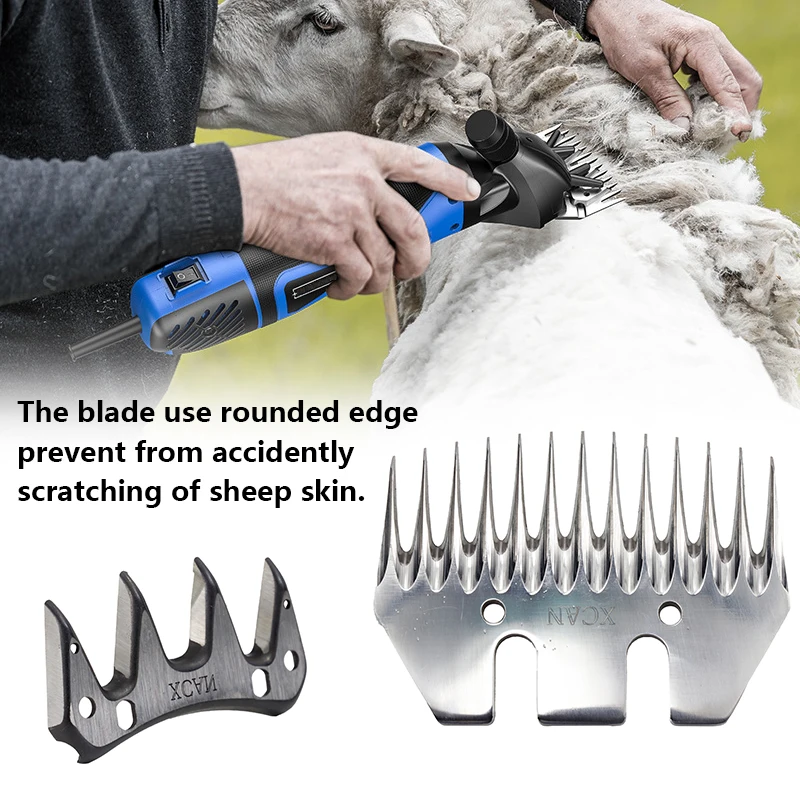 XCAN Sheep/Goats Shearing Clipper Straight 9/13 Tooth Blade Sheep Clipper Shear Scissors