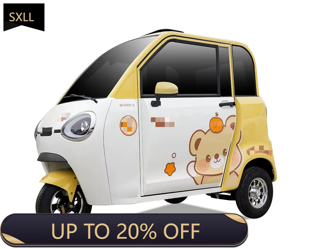 SXLL Fully Enclosed Electric Tricycle 2026 Electric Tricycles New Energy Vehicle  Affordable Micro Electric Vehicles