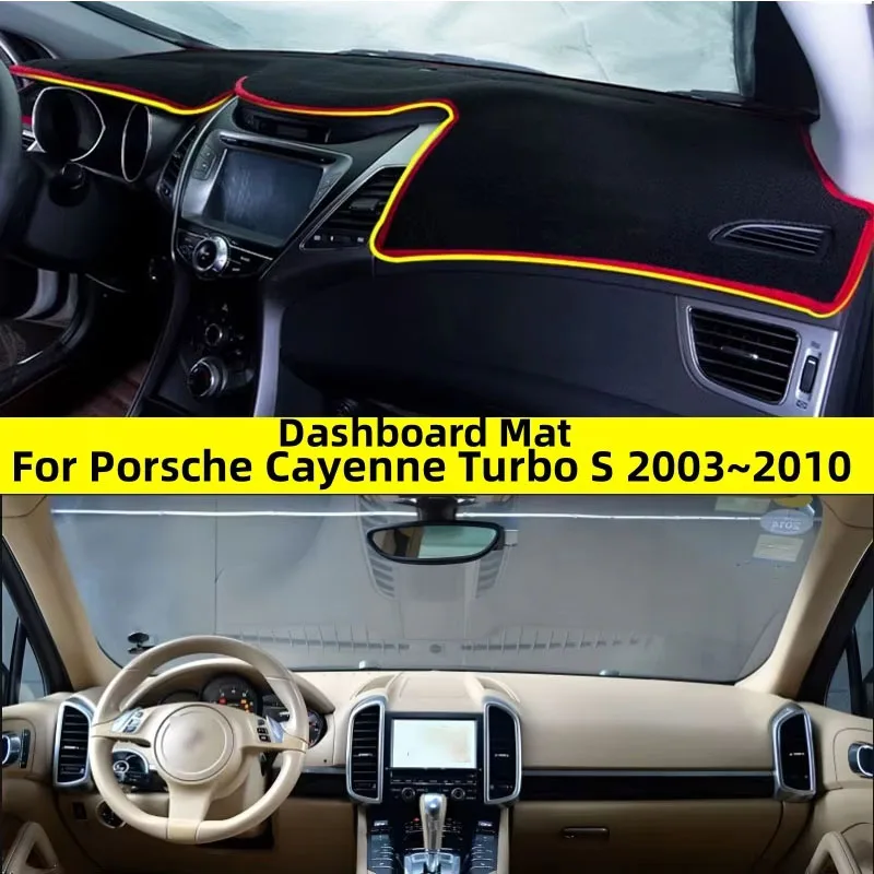 

Car Dashboard Cover Pad for Porsche Cayenne Turbo S GTS 2003~2010 Anti-Slip Anti-UV Mat Shade Dashmat Protect Carpet Accessories