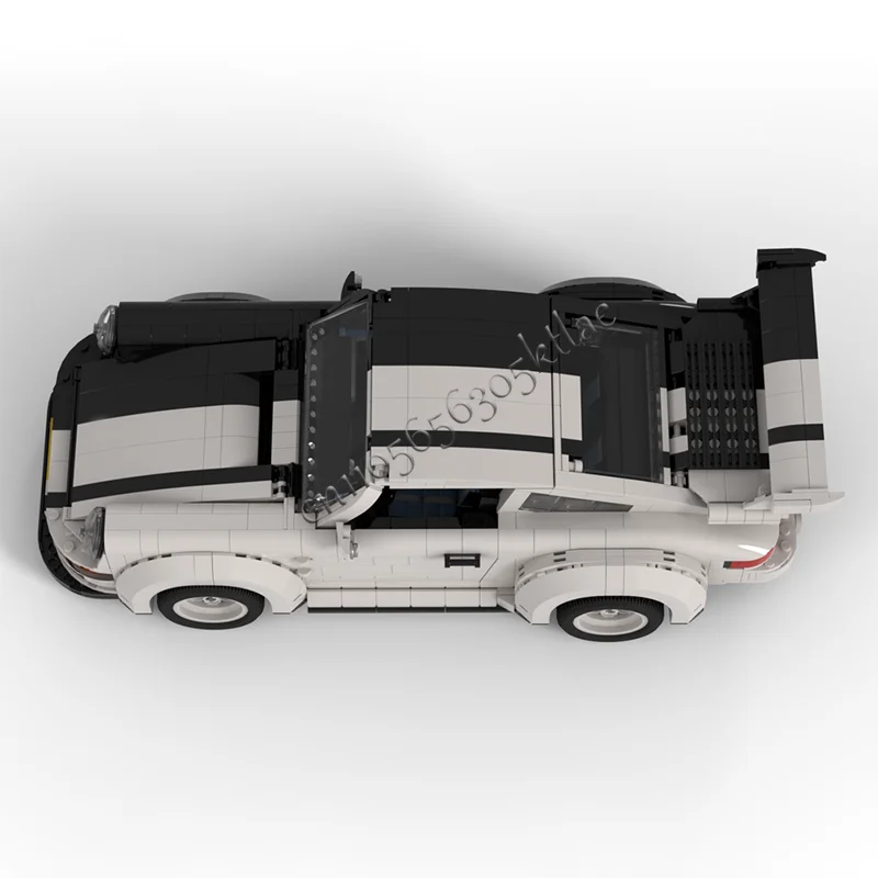 NEUE 1950 PCS Heißer Verkauf Moc anpassen Kreative Technische Racing Schwarz Und weiß Sport auto Modell Ziegel Spielzeug Kinder Erwachsene Geschenke