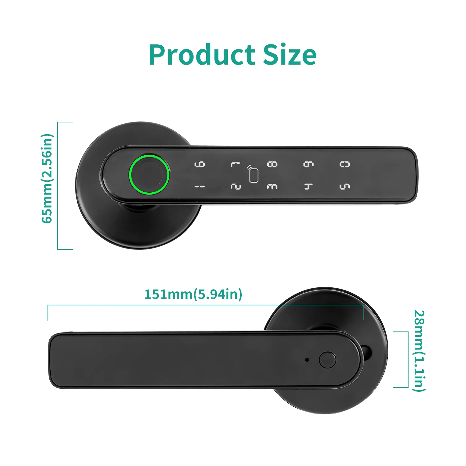 Tuya 5-in-1 Door Lock Smart Home Products Fingerprint Locks	Remote Control App Unlock Support Password IC Card Key Unlock
