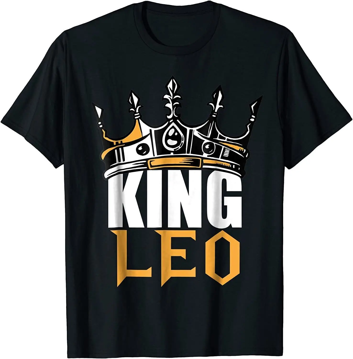 NEW LIMITED Leo Birthday Gifts King Leo Zodiac Horoscope T-Shirt - MADE IN USA