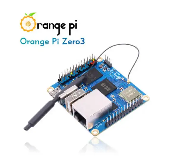 Orange Pi Zero 3 Allwinner H618 64-Bit WiFi 5 + BT5.0 LPDDR4 16MB SPI Flash Gigabit Ethernet Android 12 TV Ubuntu 22 OS