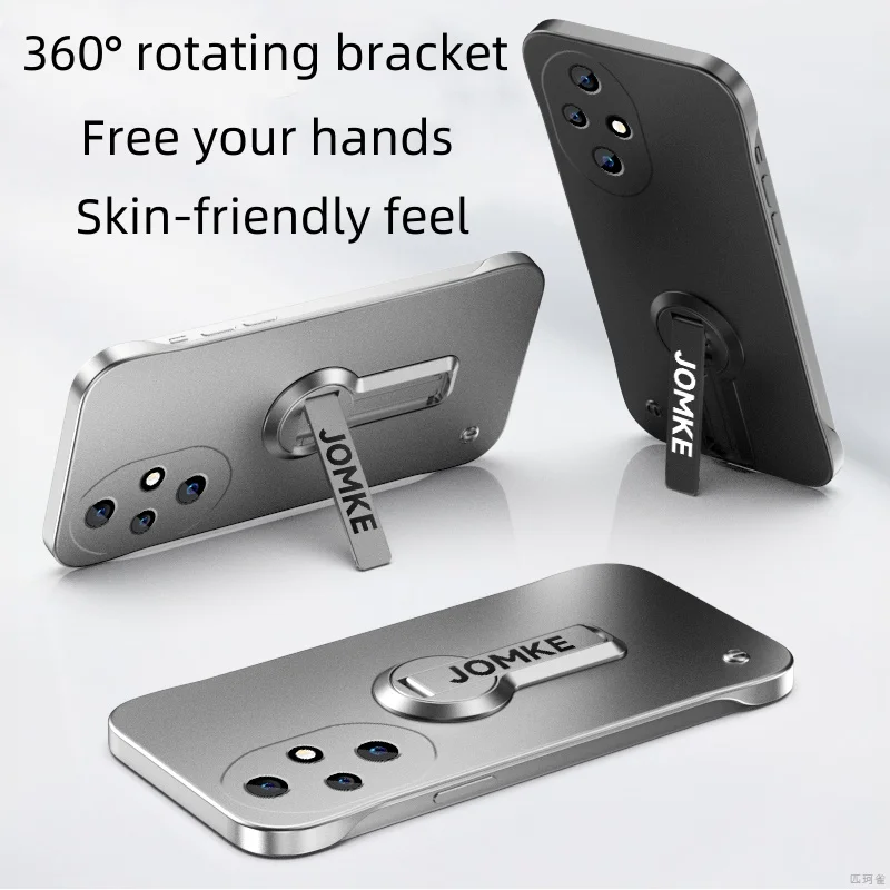 Case For Honor 200 Pro 90 Borderless 360° Rotation Bracket Skin Friendly Cover For Honor200 Pro 90 Shockproof Bumper Funda