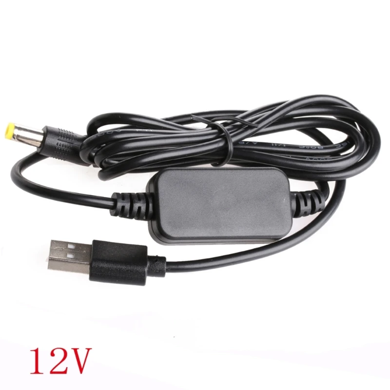 

DC-DC Converter Cable USB 5V to 9V/12V for DC 5.5mmx2.1mm Power