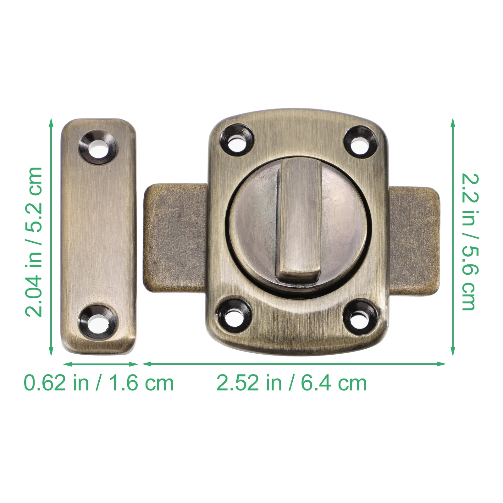 

1pc Thickened Anti-Theft Door Latch Zinc Alloy Sliding Door Lock For Home Security Gate Safety Heavy Duty Bolt