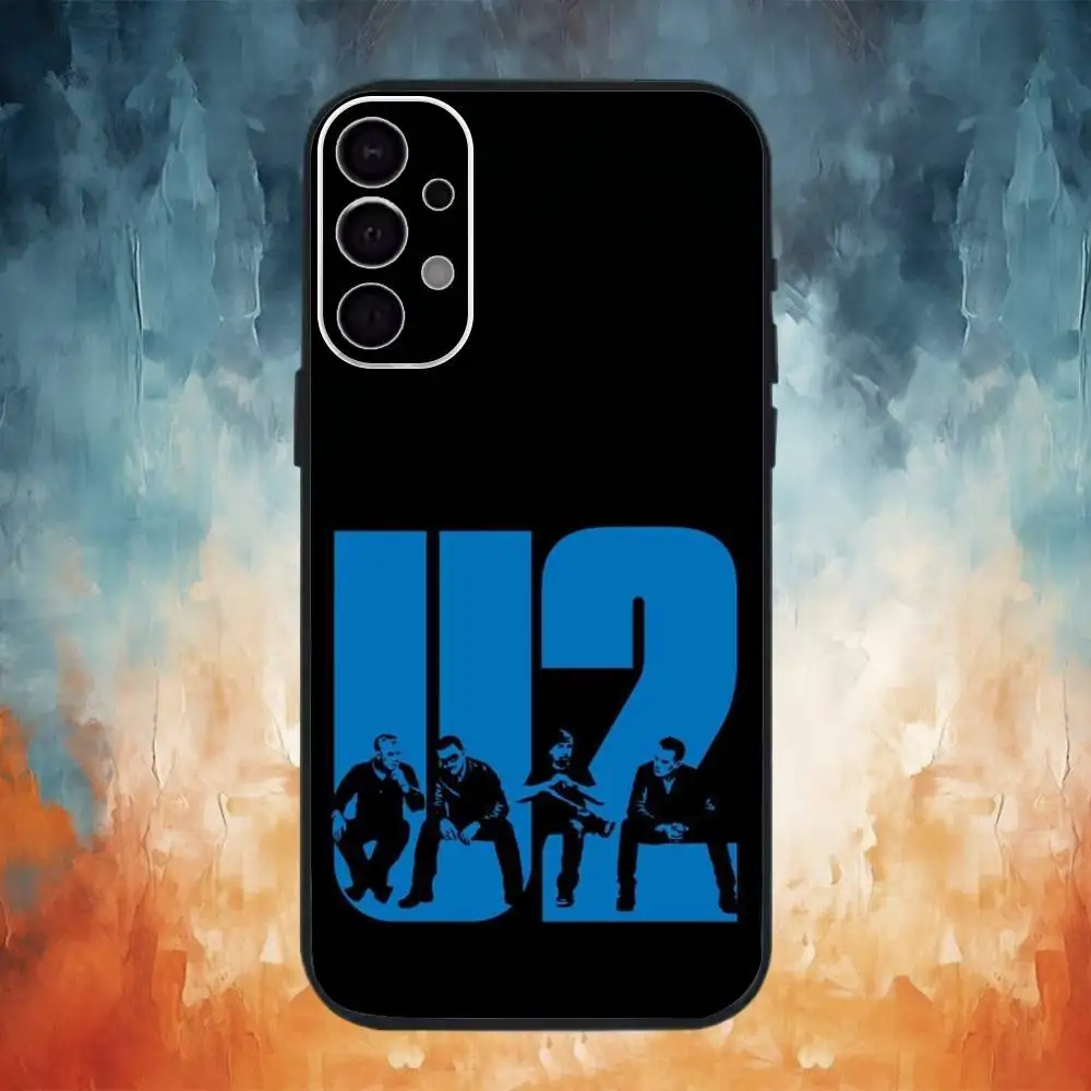 Чехол для телефона U-2 Band с или без тебя для SamsungS25,24,21,22,23,30,Ultra,20,Plus,Fe,Lite,Note,10,9,Soft Black Cover