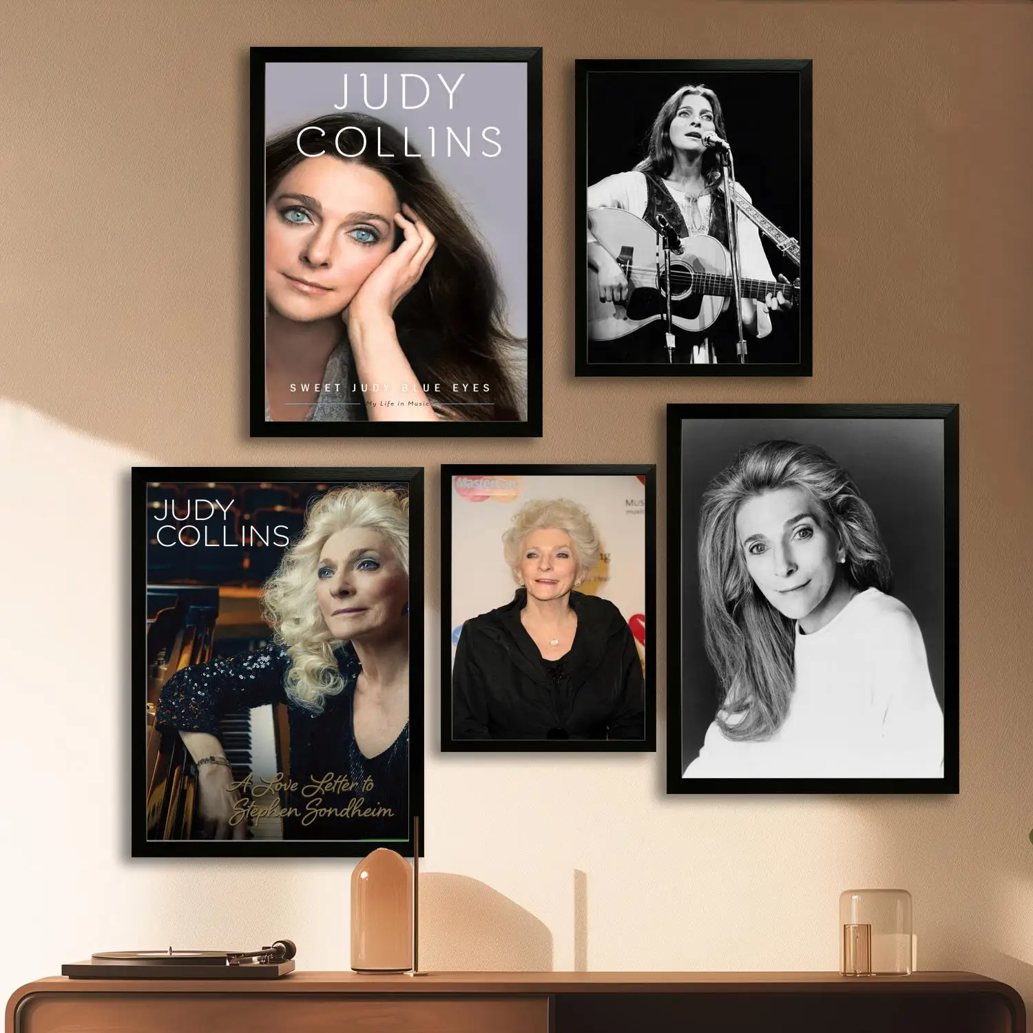 Judy Collins Canvas Art Poster, Wall Art Picture Print, Modern Family Bedroom Decor Posters,Decorative painting