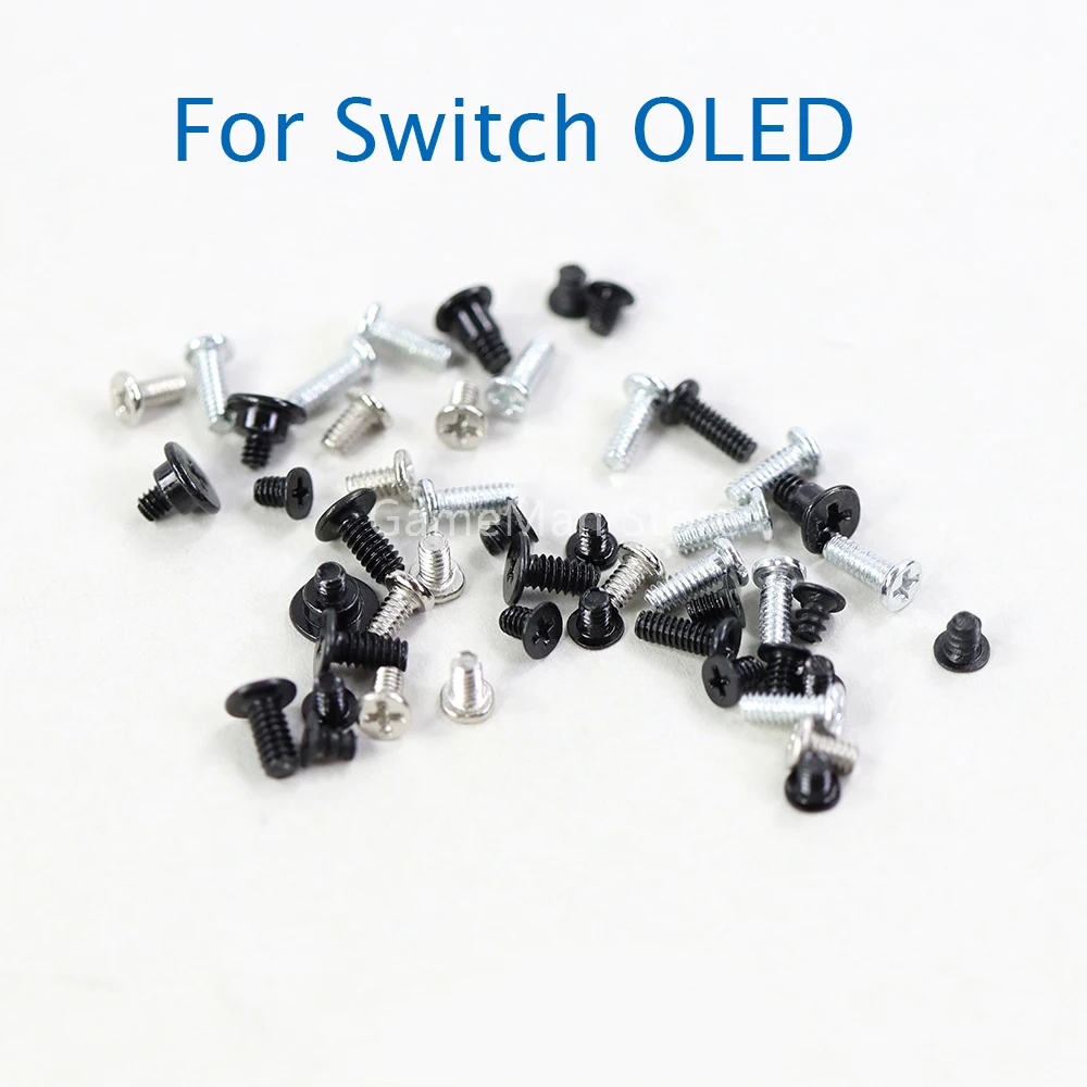 Ensemble complet de vis de boîtier de boîtier hôte pour Nintendo Switch, kits de remplacement de console OLED, 1 jeu