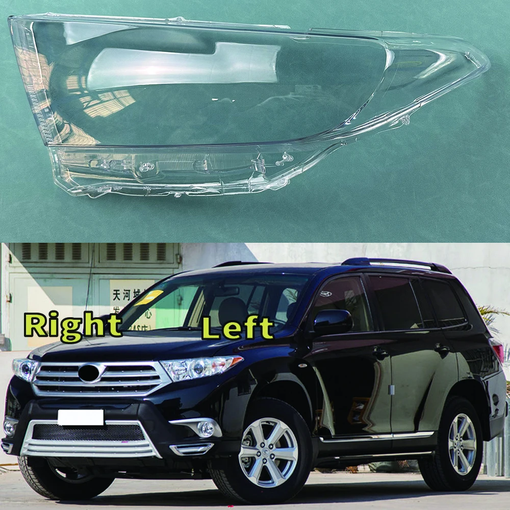 

For Toyota Highlander 2012 2013 2014 Headlight Cover Transparent Lens Headlamp Shell Replace Original Lampshade Plexiglass