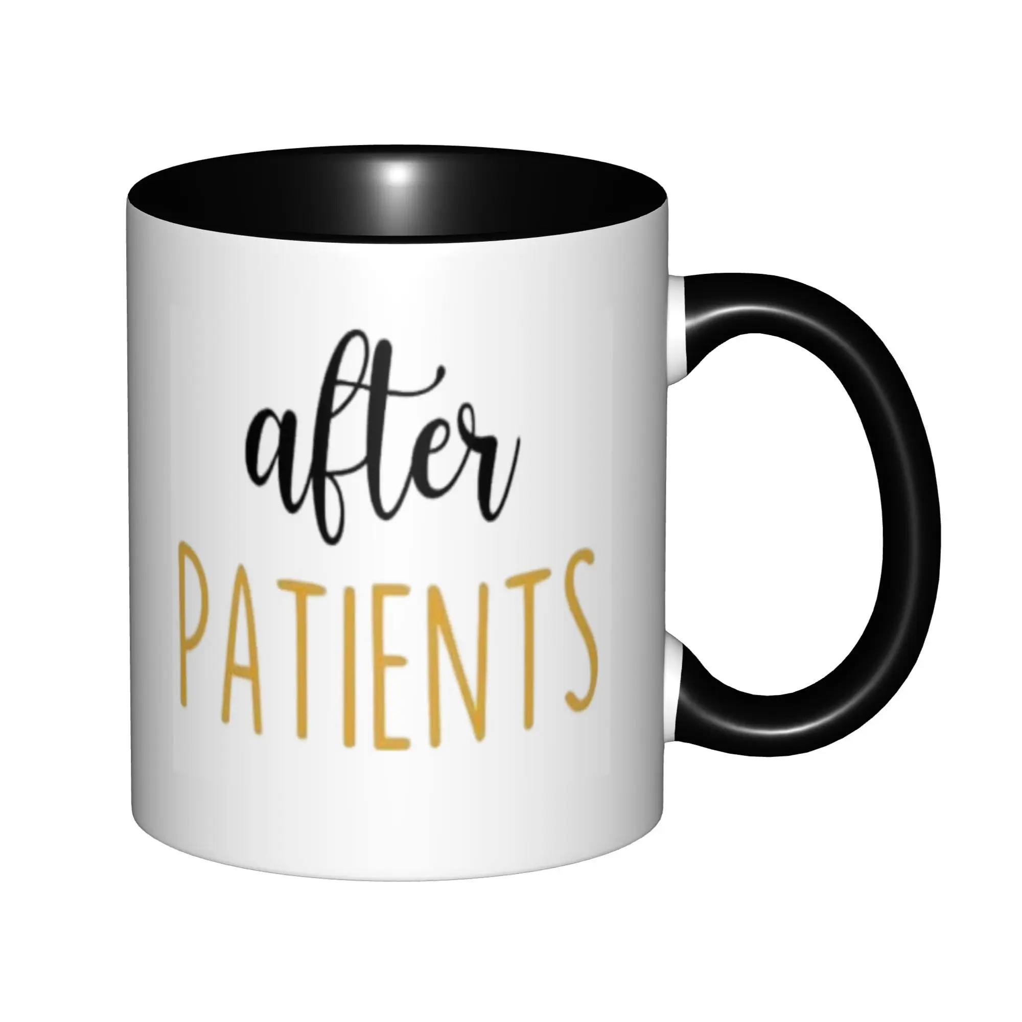 

After Patients Thank You and Appreciation For Nurses Mugs With Black Handle Birthday Coffee Mugs Ceramic Tea Cups 11oz