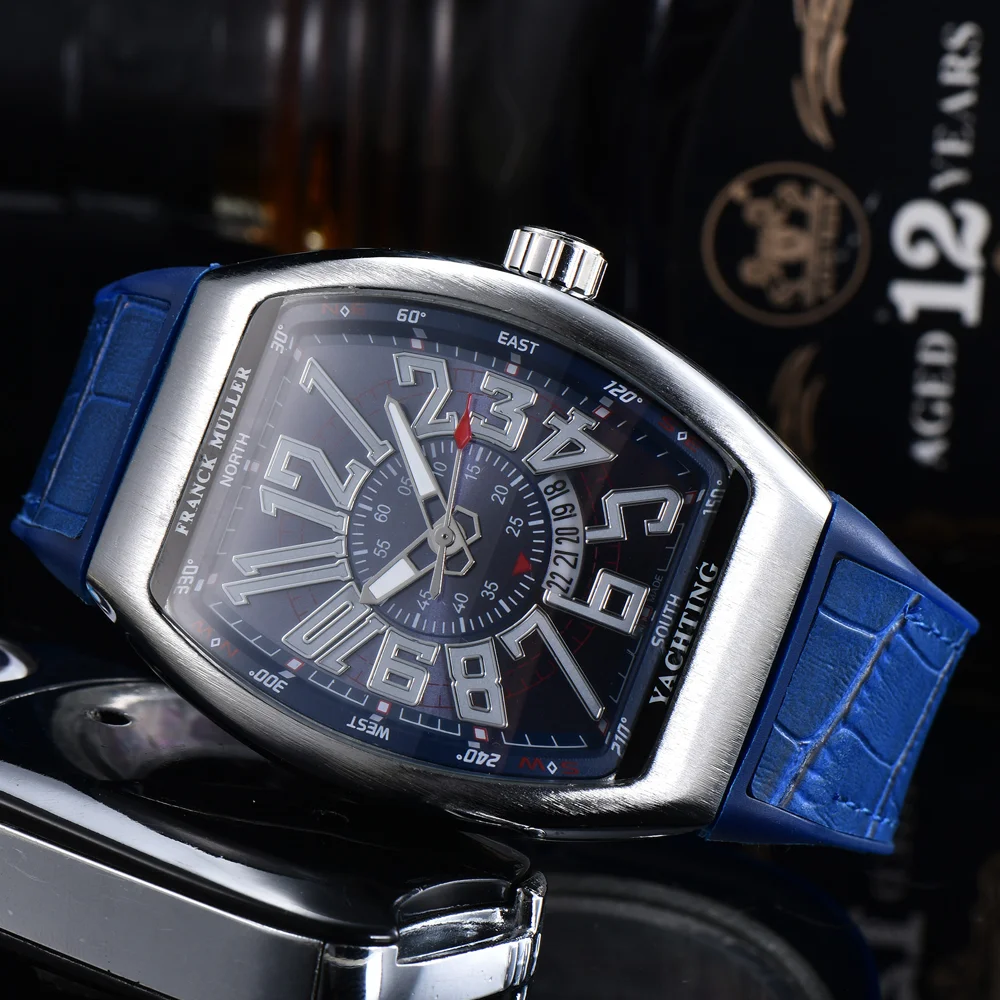 Top Quality AAA FRANCK MULLER Brand Geneva Watches For Mens High Quality Multifunction WristWatch Business AAA Male Clocks