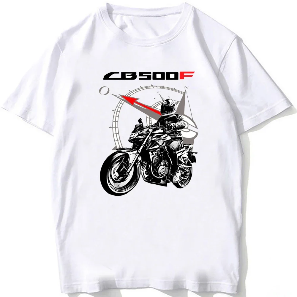 AMEITTE-Camiseta de aventura motociclista masculina, manga curta, camiseta de motociclista, camiseta casual, tops de hip hop para meninos, CB500F