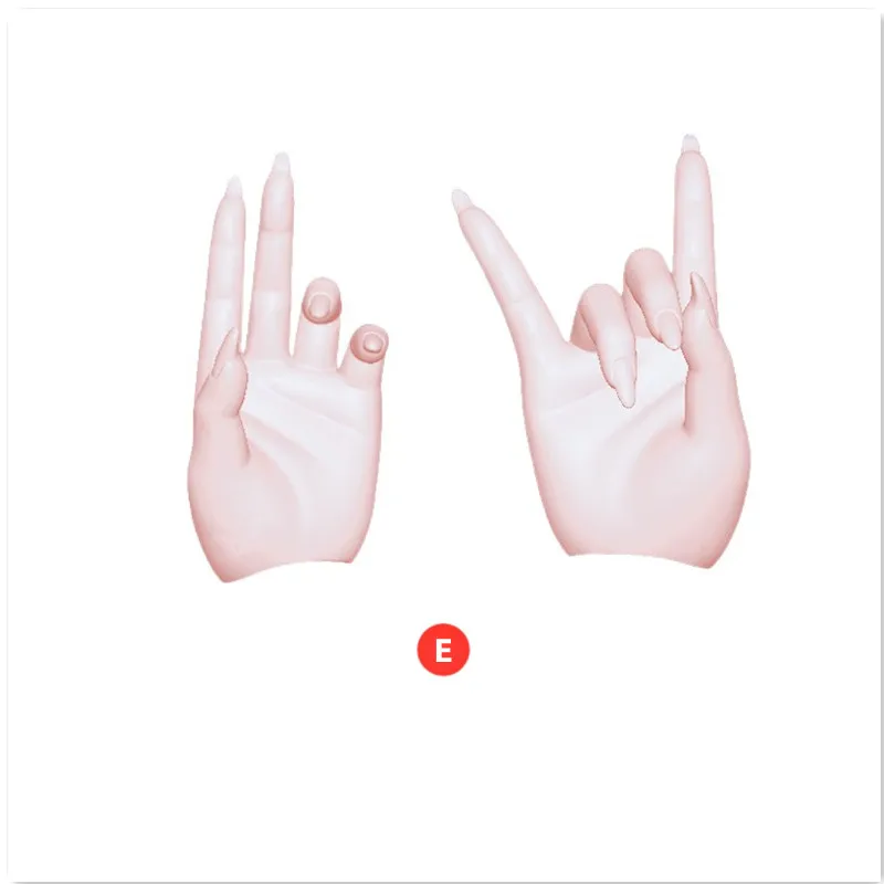 BJD Doll 1/4 Long Nail Hand Magnet Connected Applies To The Minifee Doll Body Resin Doll Figures Hand Only