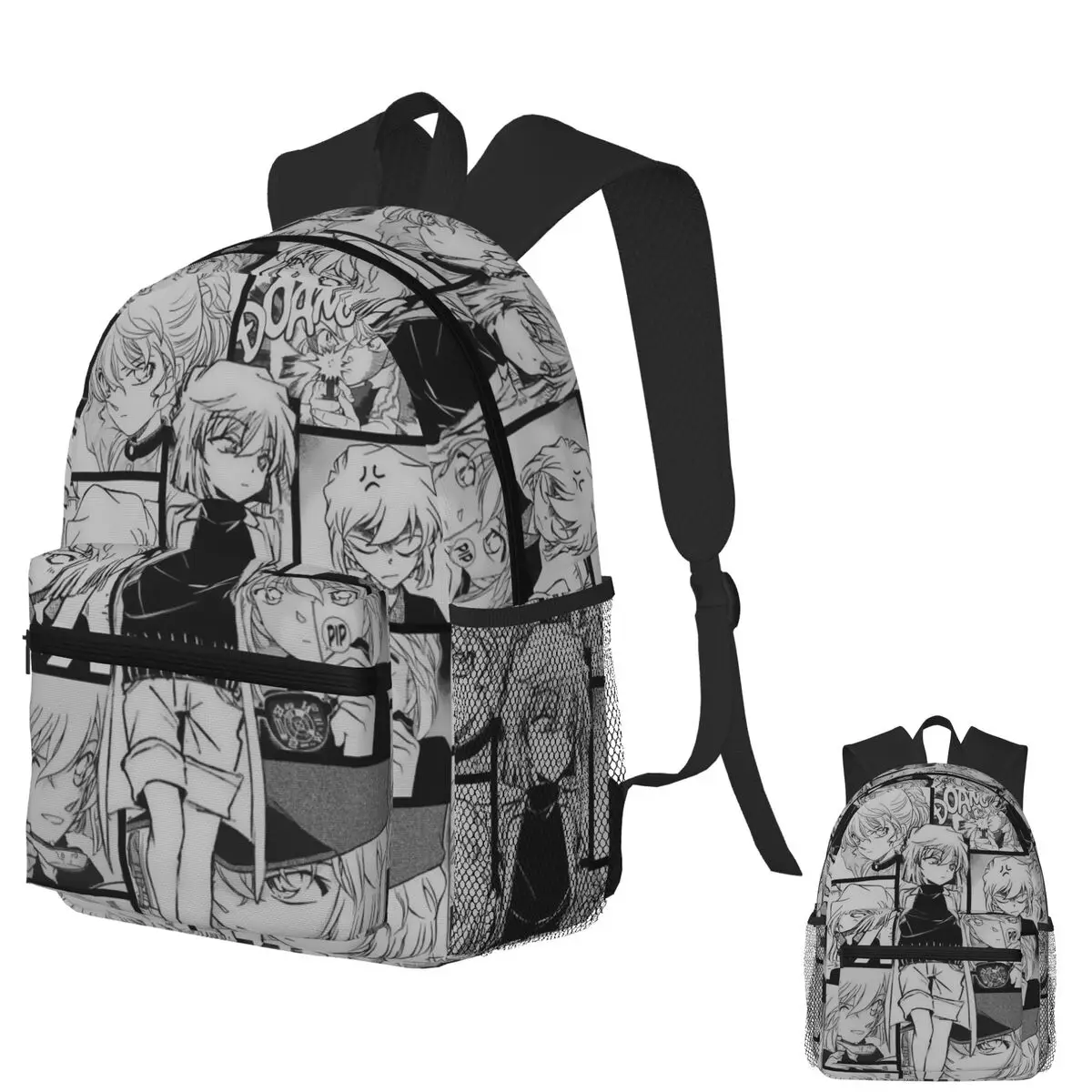 حقيبة ظهر للطلاب من Ai Haibara Detective Conan Anime حقيبة مدرسية للمشي لمسافات طويلة والسفر حقيبة نهارية للأولاد والبنات حقيبة كتب عصرية حقائب كتف #1