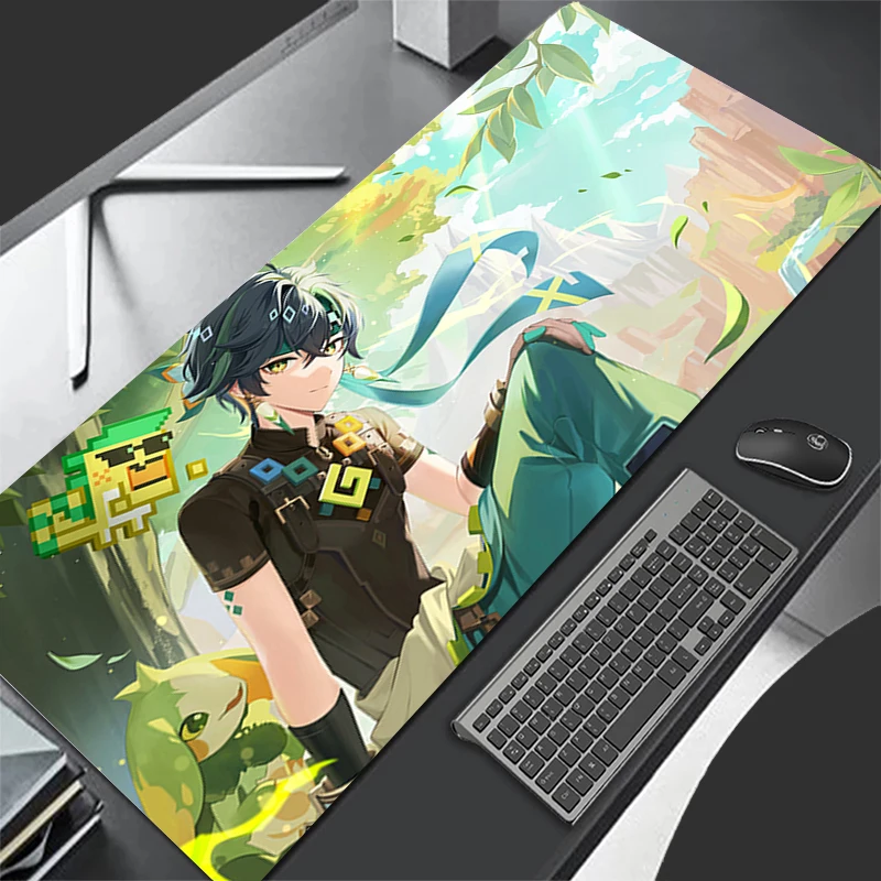 Mousepad Computer Gaming Accessories Keyboard Pad Office PC Rubber G-genshin Impact Kinich Mouse Pad Decoracion Desk Mouse Mat