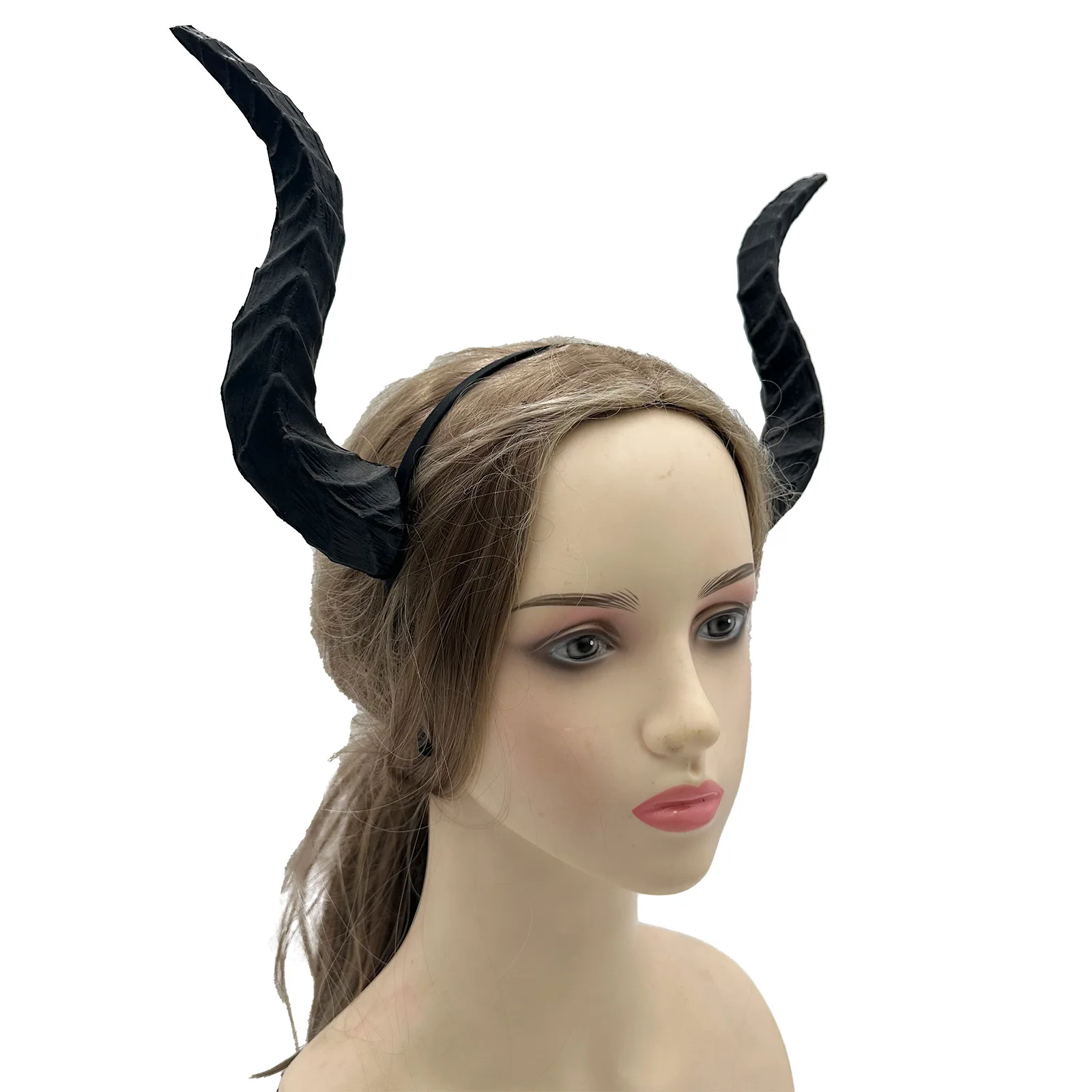 Devil's Horn Headpiece Coplay Animal Sheep Cow Demon Horn Headwear Halloween Carnival Dress Up Party Headband Costume Props 3