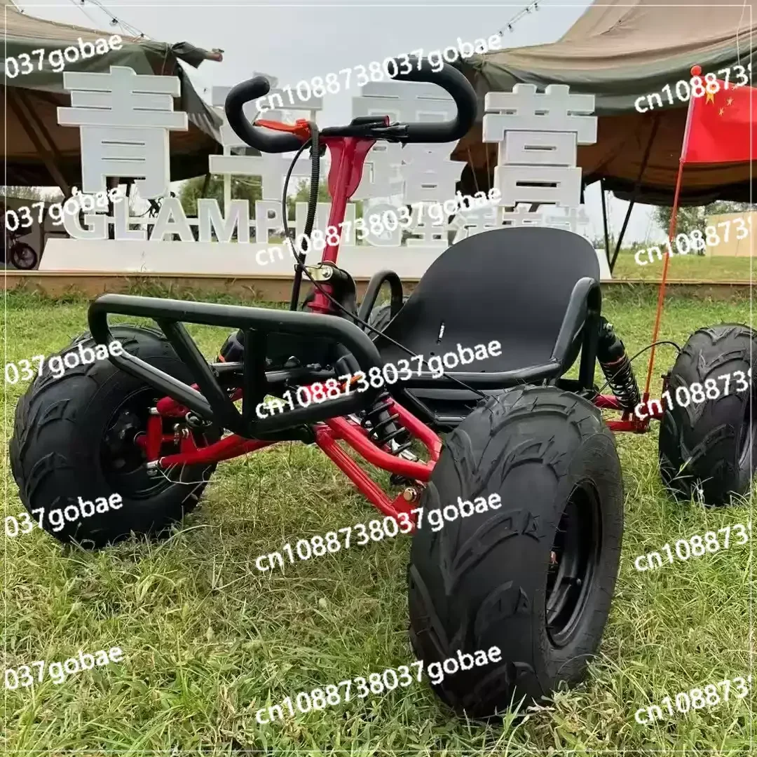 Wind and oil cooling, single cylinder all-terrain drift four-rush off-road go-kart, beach