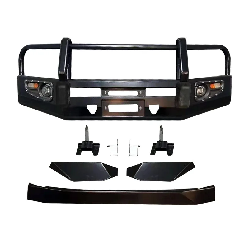 

FORMitsubishi PAJERO V93/97/V98 Front Bumper Carbon Steel Screw Fixing Australian Bullpen Bar
