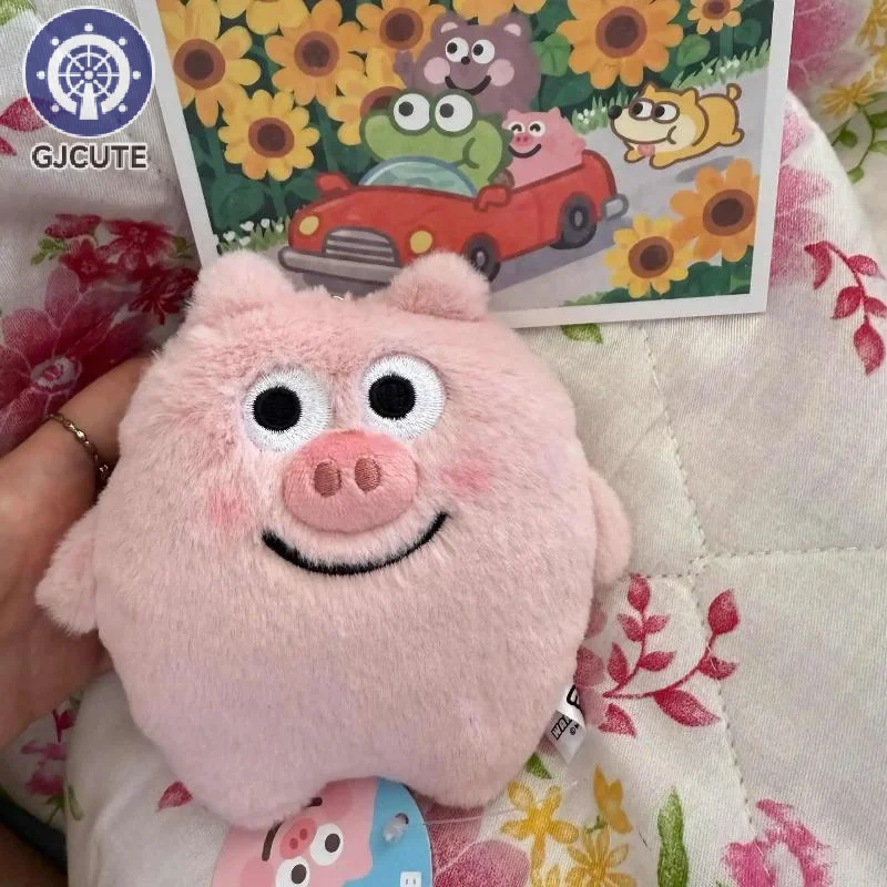 귀여운 배낭 펜던트, 핑크 돼지 베이컨, 부드러운 봉제 손 인형 장난감