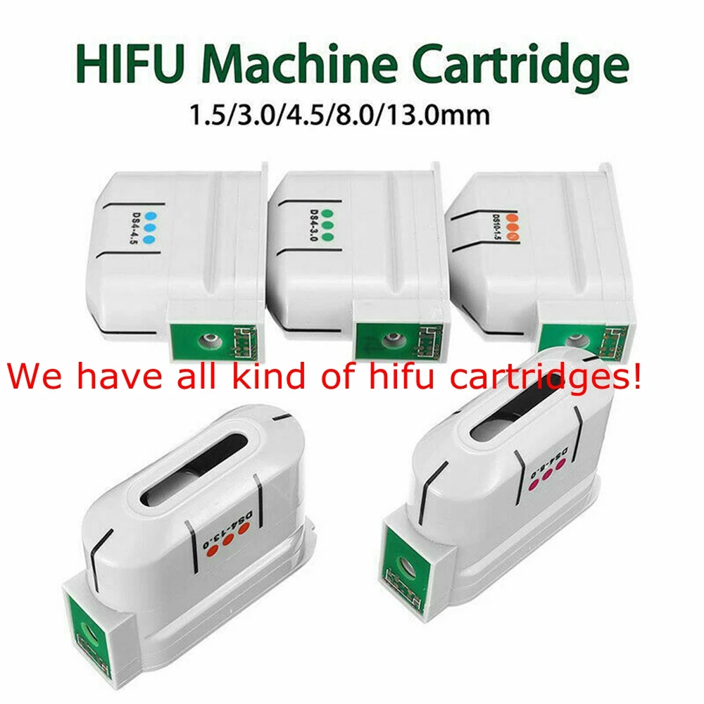 All Kinds Of 10000 Shots HIFU Transducer Exchangeable Facial Body Cartridges For Version A/B/C/D To X/Y/Z