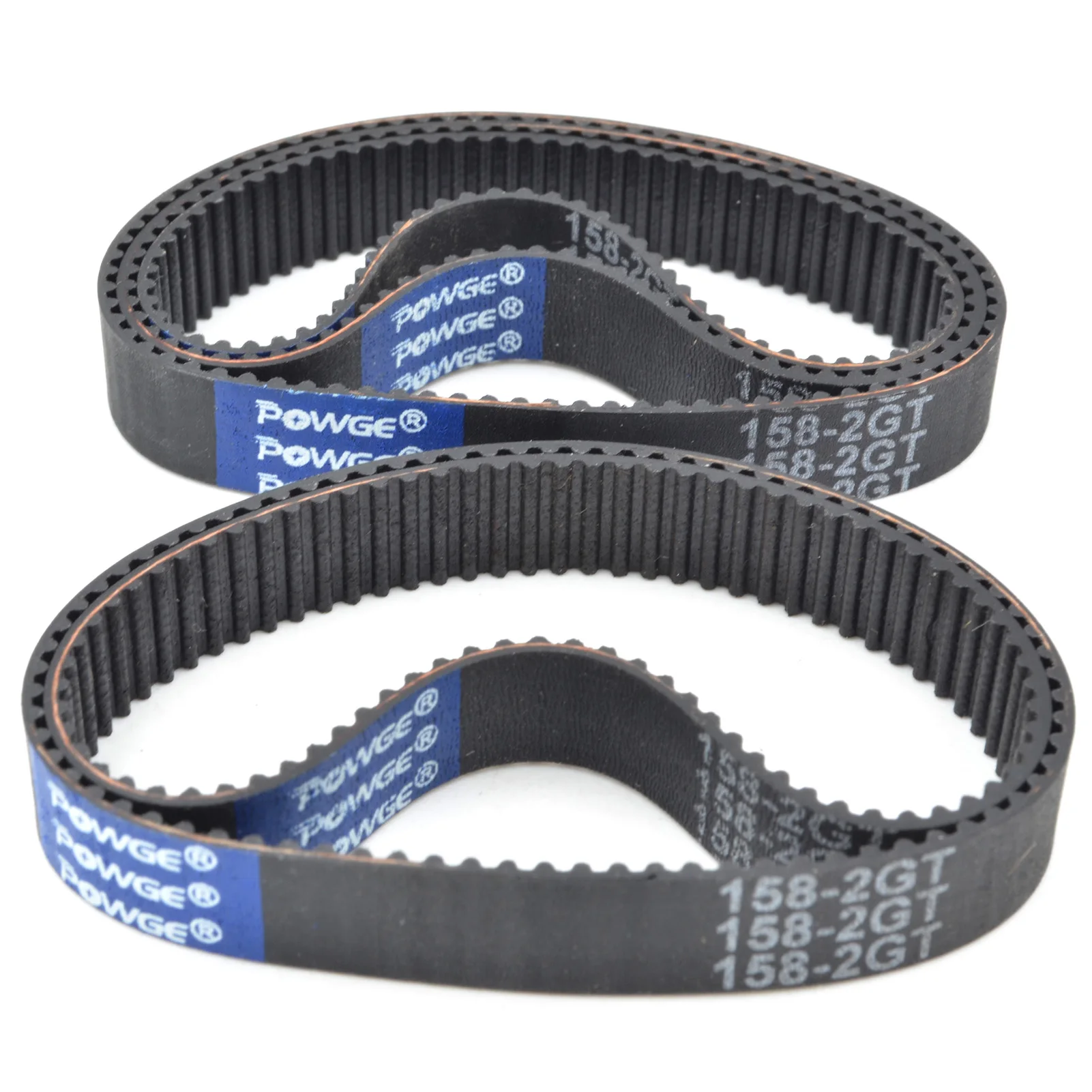 POWGE 2M 2GT Timing Belt Lp=130 132 134 136 138 140 142 144 146 148 150 152 154 156 158 160 162 164 166 168 Width 6/9mm Rubber