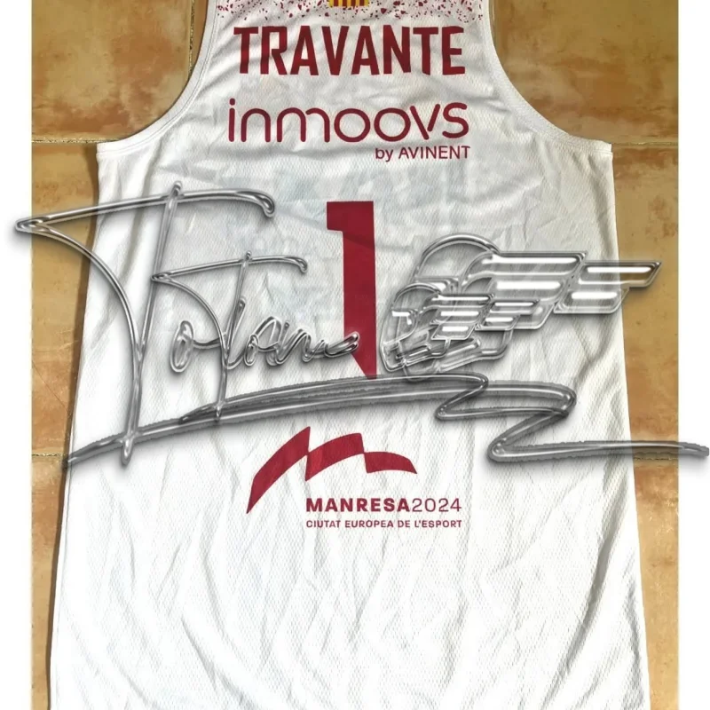 

23/24 Испанский модный спортивный жилет, Manresa Street, быстросохнущая баскетбольная футболка для бега, свободная футболка без рукавов