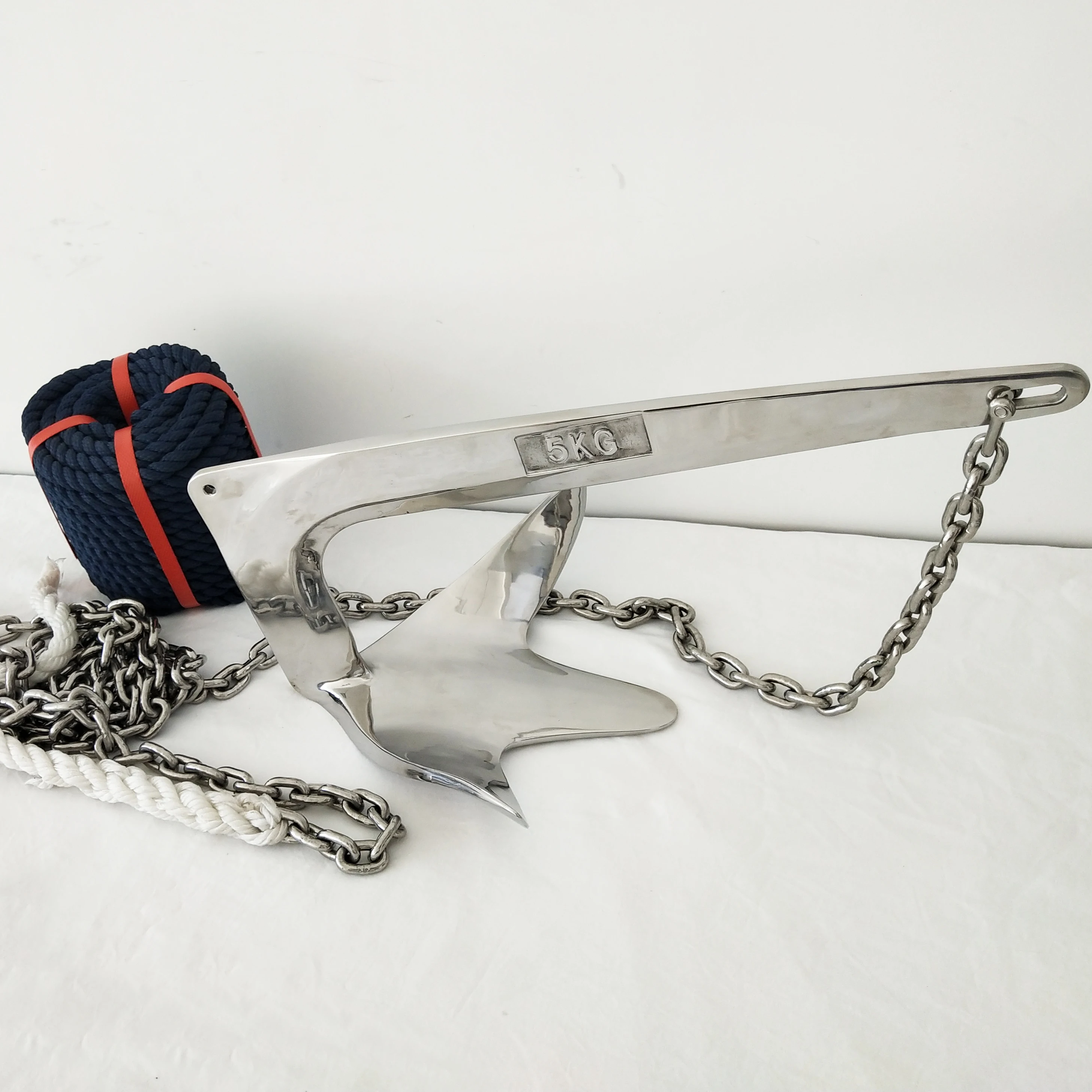 7.5KG CE Certified Bruce Anchor Design Mirror 316 Stainless Steel for Ships