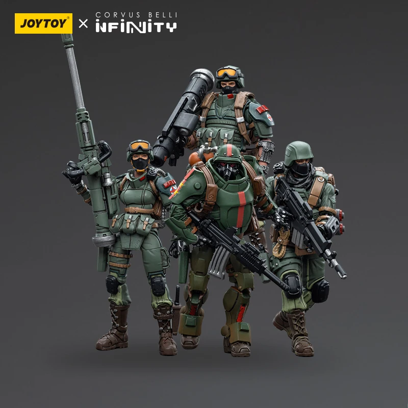 [EM ESTOQUE] JOYTOY 1/18 Figuras de ação Infinity Ariadna Tankhunter Regimento Coleções Figuras Decoração de mesa Modelo Brinquedo de presente