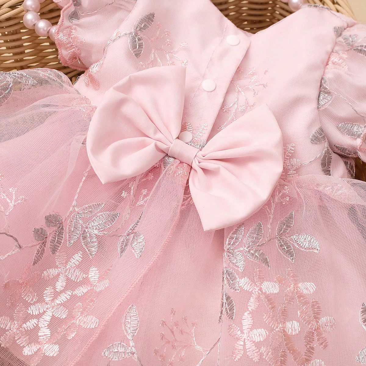 Ylsteed Conjunto de Vestido de Princesa para Fotografía de Recién Nacidos, Diadema Floral Suave para Bebés de 0 a 3 Meses, Esenciales para Retratos de Recién Nacidos en Estudio