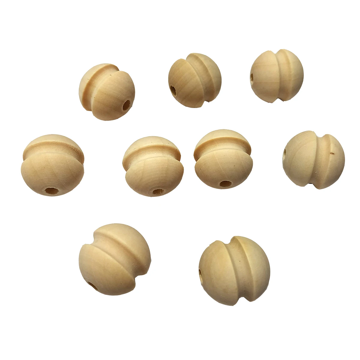 Wooden Concave Beads Baby Teether 18*17mm Natural Nursing Chewable Wood Beads DIY Necklaces/bracelets crafts Beads Product