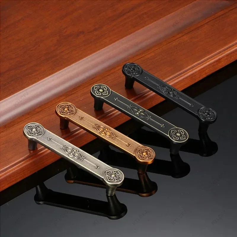 New Chinese Style Cabinet Wardrobe Door Handle Modern Minimalist Wardrobe Drawer Wine Cabinet Closet Zinc Alloy Handle