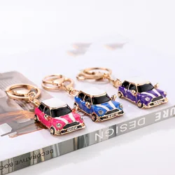 New Mini Metal Car Alloy Keychain Keyring Pendant Car Model Key Chains Holder For Mini Cooper S JCW One Countryman Accessories