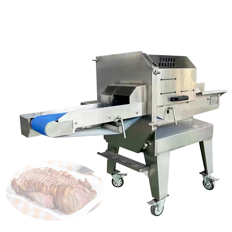 

Commercial Cooked Meat Slicer For Bacon Cured Meat Beef Lamb Ultra-Thin Slicer Meat Cutting Machine