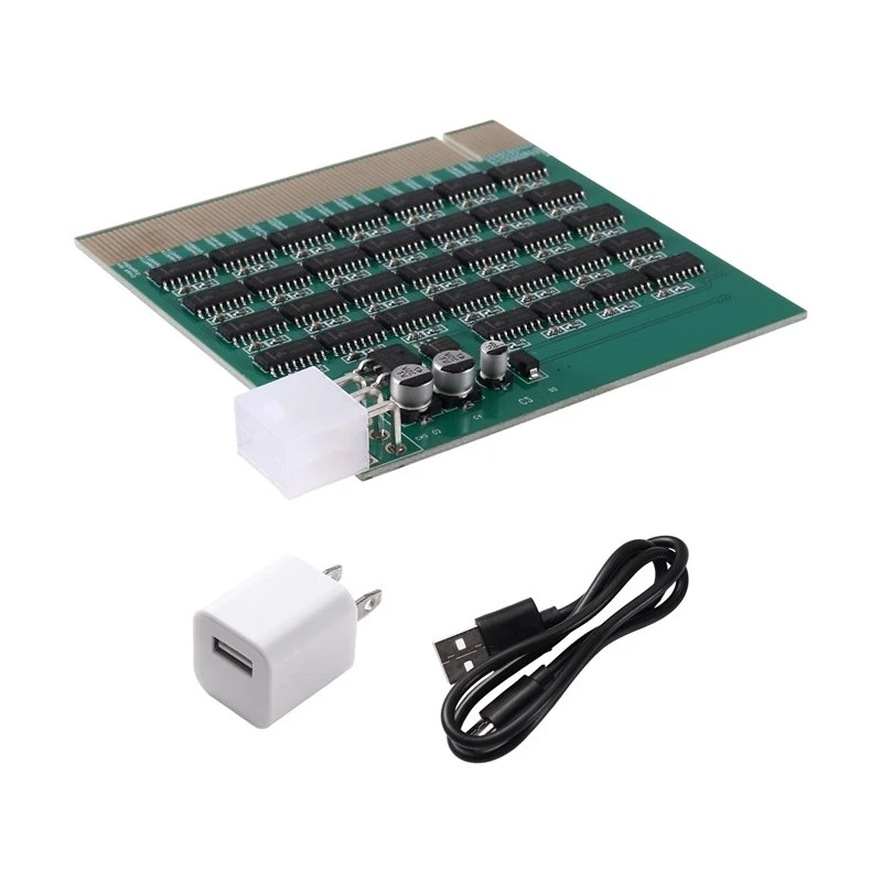 QWE-For Motherboard Testing Card PCI-E 16X PCI-Express Slot Tester PCI-E Light, Detects South Bridge Short& Open Circuit US PLUG
