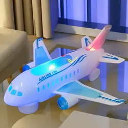 Children's Electric Toys With Lights And Music 360 ° Rotation Gimbal Airbus Airplane Toy Model Children's Puzzle Toys Gifts