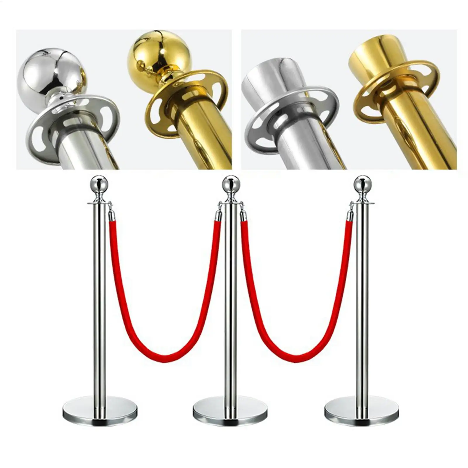 

Stanchion Rope Long 4.9ft Twisted Party Safety Supplies Carpet Post Ropes For Security Personnel Retail Stores Hotel Restaurant