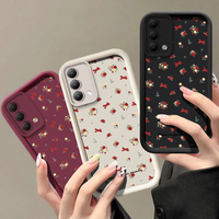 Case For OnePlus 8T 10R 11 ACE2 3 Nord 2 3 4 CE 2 3 4 5 Lite ACE 2 3 Red Bow Knot Flowers Shockproof Soft Silicone Phone Cover