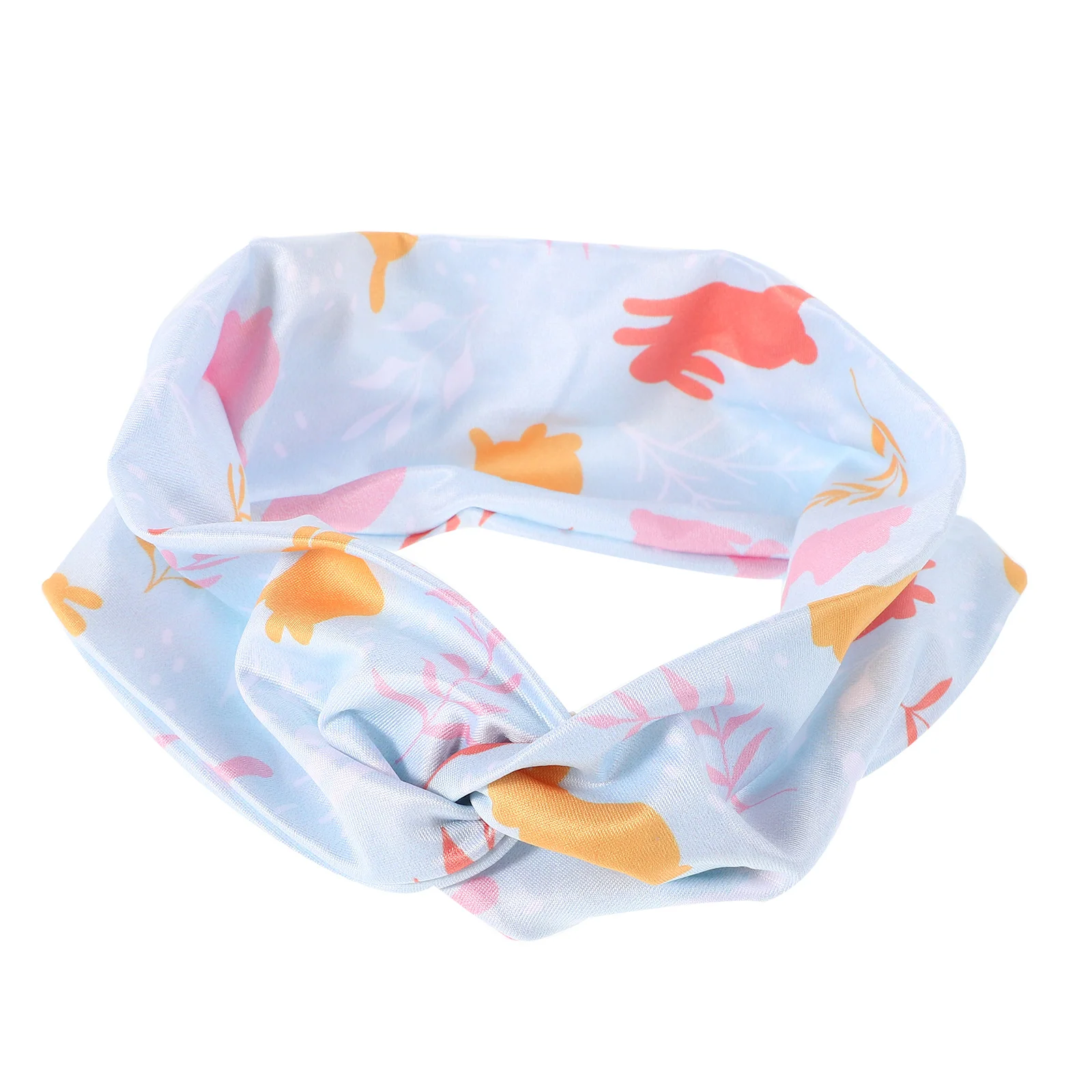 

Bunny Print Elastic Headband Soft Sweat Absorbing Yoga Running Workout Hairband for Women Outdoor Sports Accessories