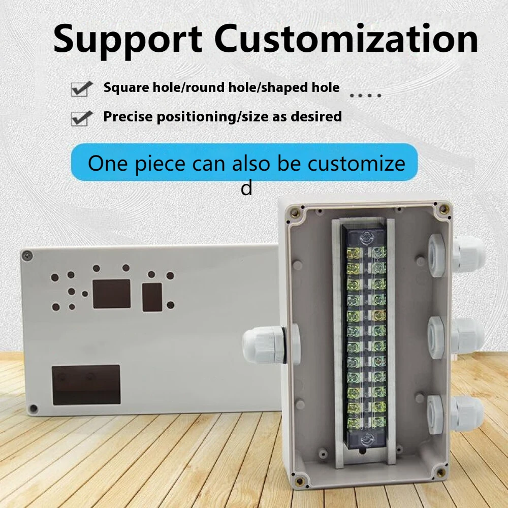 Pre-installed Electrical Junction Box IP65 Waterproof Wire Connection Box With TB Terminal Blocks Cable Joints Support DIY